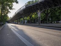 Berlin Urban Scene: Road and Bridge in the Metropolitan Area