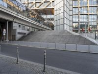 Urban Stairway in Berlin with Steel Handrail