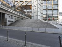 Urban Stairway in Berlin with Steel Handrail