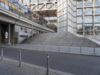 Urban Stairway in Berlin with Steel Handrail