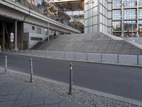 Urban Stairway in Berlin with Steel Handrail