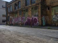 Berlin Urban Street Art: Graffiti Wall and Urban Architecture