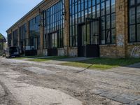 Berlin Urban Street with Modern Architecture