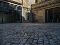 Berlin Warehouse with Cobblestone Courtyard