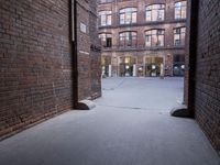 Berlin's Business District Brick Wall Cafe 001