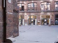 Berlin's Business District Brick Wall Cafe 002