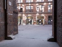 Berlin's Business District Brick Wall Cafe 003
