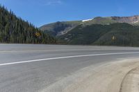 Berthoud Pass Colorado Road Through Low Mountains