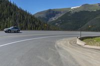 Berthoud Pass Colorado Road Through Low Mountains