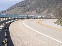 Big Sur Mountain Pass: Highway Curve Through Majestic Mountains