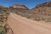 Blue Notch Road in Utah Desert