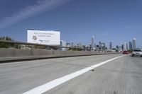 Blurred Traffic: A Cityscape Skyline with Clear Skies