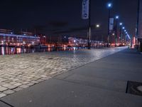 Bremen, Germany: A Night View of City Lights