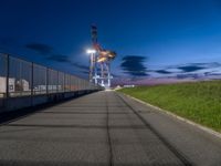 Bremen Harbor at Dawn: A View of the Container Port