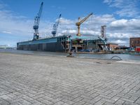 Bremen Harbor: A Day with Clear Skies