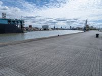 Bremen Harbor: A Daytime View of Clouds and Boats