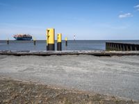 Bremen Pier: Coastal Landscape under Clear Skies