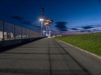 Bremen Port Industrial Area at Dawn 002