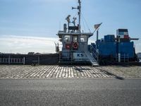 Bremerhafen Cityscape with Cobblestone Streets and Industrial Harbor