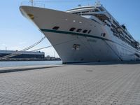 a cruise ship is tied up next to the dock area of the harbor of miami