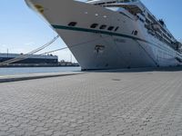 a cruise ship is tied up next to the dock area of the harbor of miami