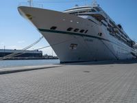 a cruise ship is tied up next to the dock area of the harbor of miami