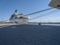 Bremerhafen Harbor: Cruise Ship Against a Clear Sky