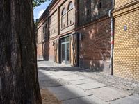 A Charming Brick Alleyway in the Heart of Berlin