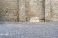 Brick Building in Spain: A Daytime View