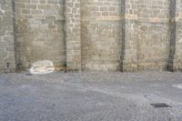 Brick Building in Spain: A Daytime View