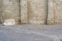 Brick Building in Spain: A Daytime View