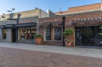 Brick Buildings in the City: Asphalt Roads and Urban Charm