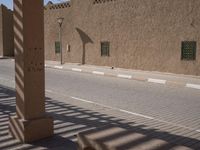 Brickwork and Wood Architecture in Marocco Village