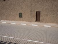 Brickwork and Wood Architecture in Marocco Village