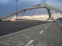 Bridge and City Life in Zaragoza, Spain