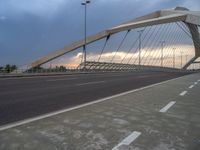 Bridge and City Life in Zaragoza, Spain