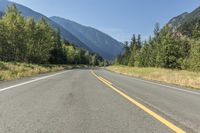 British Columbia Canada Mountain Road Landscape 001