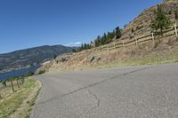 Scenic Road in British Columbia: Mountains and Clear Skies