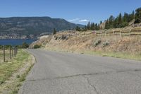 Scenic Road in British Columbia: Mountains and Clear Skies