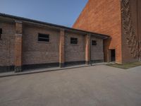 Brown Brick Warehouse in Shanghai's Art District