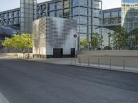 Business District in Berlin: A Clear Sky Over Urban Landscape