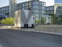 Business District in Berlin: A Clear Sky Over Urban Landscape