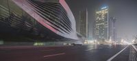 Business District in Dalian: Night Skyline and Urban Lights