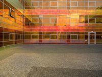 Business District in the Netherlands: An Office Building with Multicolored Tints and Shades