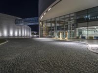 Business District in Portugal at Night: Urban