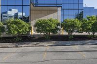 Business District in Toronto: A Glass Wall View