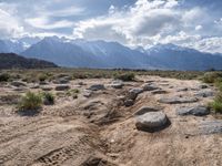 California's Alabama Hills with Dirt Tracks