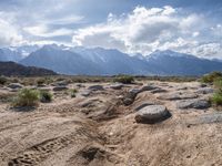 California's Alabama Hills with Dirt Tracks