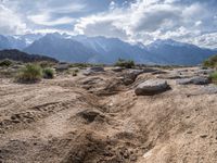 California's Alabama Hills with Dirt Tracks