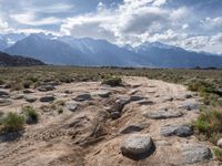California's Alabama Hills with Dirt Tracks